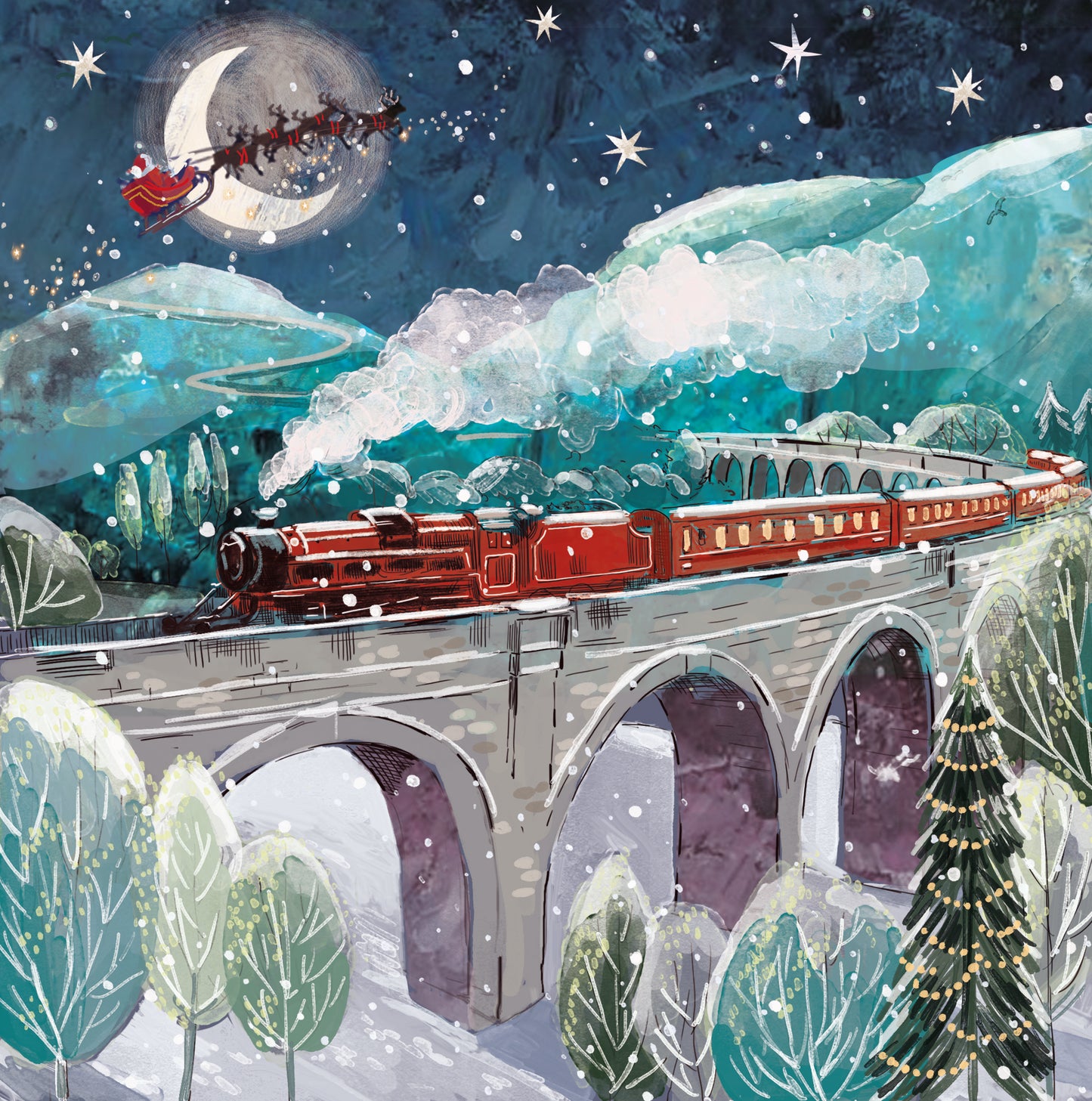 NEW 'Santa Express' Charity Christmas Cards 2025 (Pack of 10)