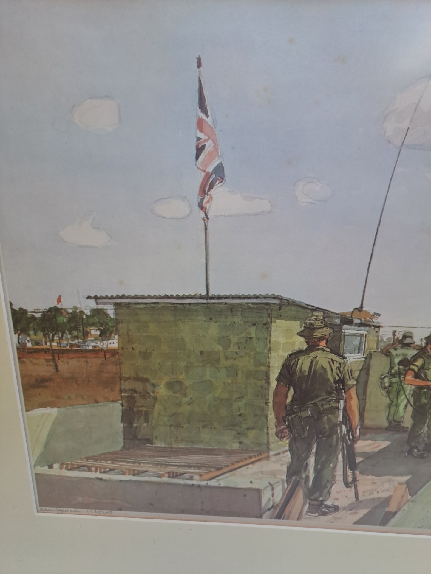 Ken Howard - Cyprus 25 August '75 -  Military Print - 174/200