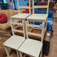 Upcycled Kitchen Chairs - Cream