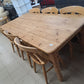 Pine Farmhouse Table & 6 Chairs