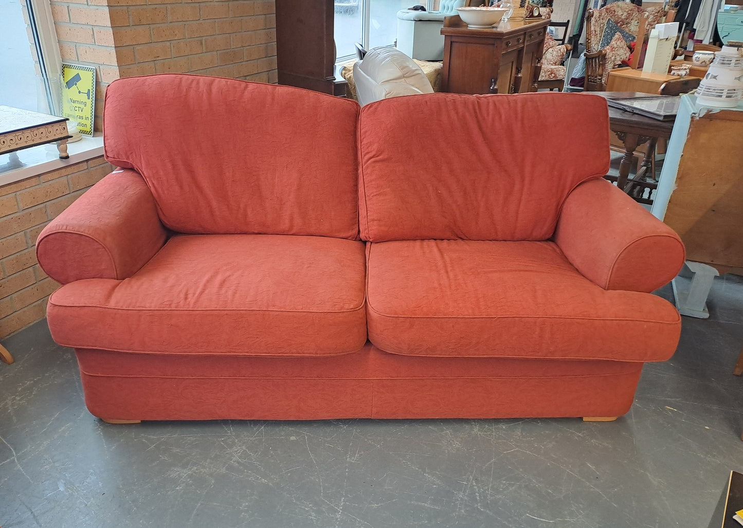 2 Seater Sofa - Orange