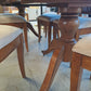 Large Dining Table With 8 Cane Backed Chairs