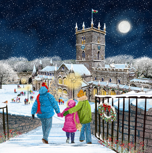 NEW 'St Davids Cathedral' Charity Christmas Cards 2025 (Pack of 10) Welsh and English Message Inside