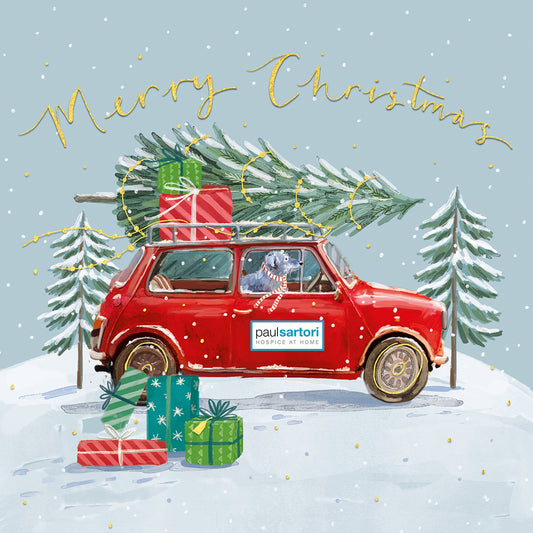 NEW 'Driving Home for Christmas' Charity Christmas Cards 2025 (Pack of 10) Welsh and English Message Inside