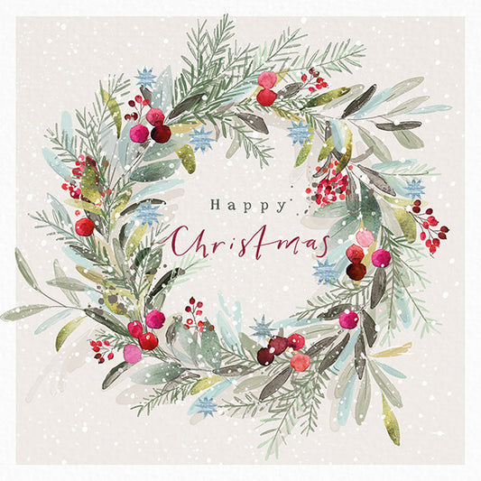 NEW 'Watercolour Wreath' Charity Christmas Cards 2025(Pack of 10)