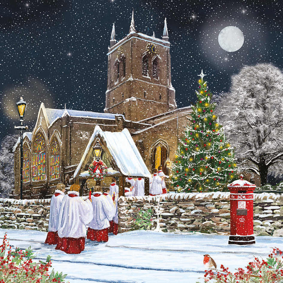 'Midnight Service' Charity Christmas Cards (Pack of 10)