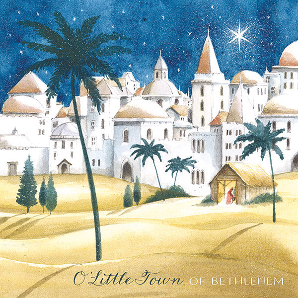 NEW 'Bethlehem City' Charity Christmas Cards (Pack of 10) Welsh and English Message Inside