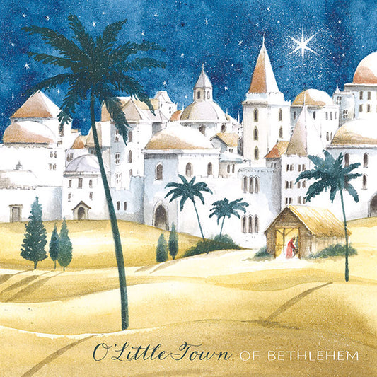 NEW 'Bethlehem City' Charity Christmas Cards (Pack of 10) Welsh and English Message Inside