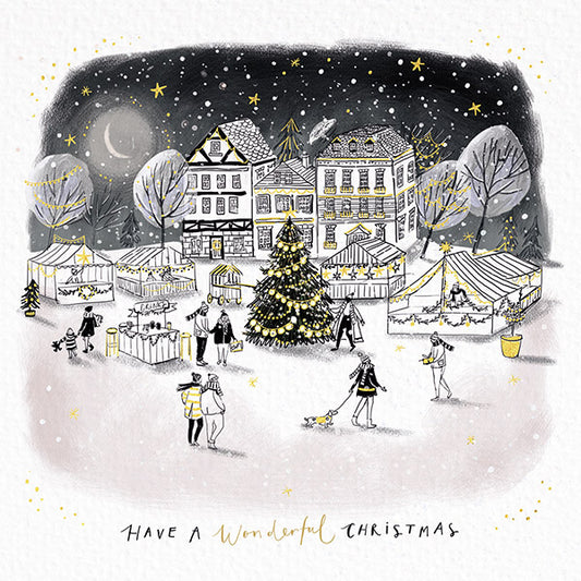 NEW 'Gathered in the Square' Foil Charity Christmas Cards 2025 (Pack of 10)