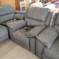 Large Corner Sofa With Two Armchair Recliners And Footstool - Nearly New