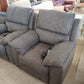 Large Corner Sofa With Two Armchair Recliners And Footstool - Nearly New