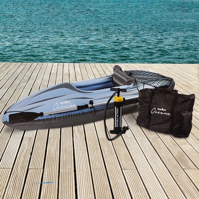 Summit Oceana Single Seat Inflatable Kayak - Blue
