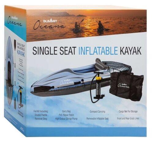 Summit Oceana Single Seat Inflatable Kayak - Blue